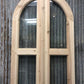 Arched French Double Doors (24x96) 3 Pane Glass European Styled Doors O14