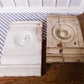 Home & Living > Home Improvement > Moldings & Trim - 4 Plinth Blocks, Antique Bullseye Rosettes, Architectural Salvage, Wo...