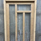 Antique French Single Door (27.5x82) Glass Pane Door with Jamb, Encased Door T12