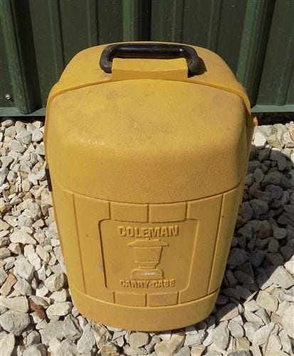 1976 Coleman Lantern Big Hat Model 228J, & Clamshell Carry Case