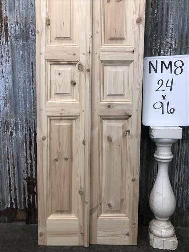 French Double Doors (24x96) Raised Panel Doors, European Styled Doors NM8