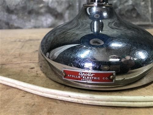 Home & Living > Lighting > Lamps, Shades & Bases > Lamps - Apollo Art Deco Chrome Desk Lamp, Reflective Electric Bankers J...