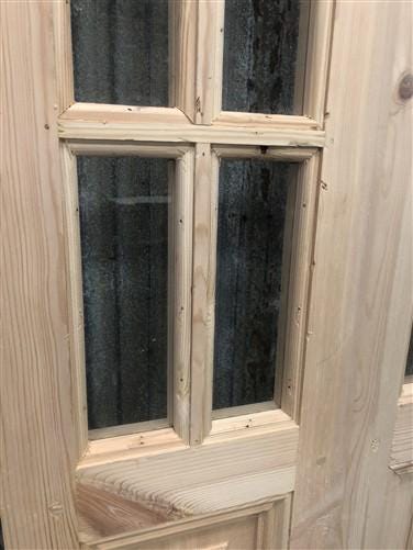 French Double Door (24x96) 6 Pane Glass Door European Styled EM50