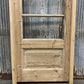 Antique French Single Door (28x86) Glass Pane Door with Jamb, Encased Door T47