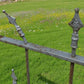 Wrought Iron Vintage Fence Panel (97x40) Architectural Salvage, Garden Art A25