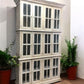 4'10" Triple Stack Cabinet, White Kitchen Cabinet, Bookcase, Storage J