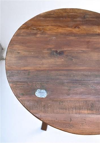 Home & Living > Furniture > Dining Room Furniture > Kitchen & Dining Tables - Rustic Round Table, Vintage Dining Room Tabl...