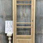 Antique French Single Door (25.5x83) Glass Pane Door with Jamb, Encased Door T8