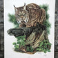 Art & Collectibles > Prints > Lithographs - Richard Timm, Lynx, Signed Print, 28x22 Wade Collection, Plate 27 by The Old G...