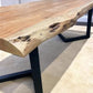Home & Living > Furniture > Office Furniture > Desks - Live Edge Table, Acacia Wood Table (78x42) Dining Kitchen Table, Co...