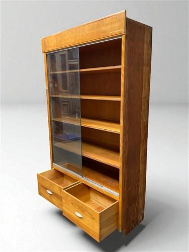 Home & Living > Furniture > Dining Room Furniture > Buffets & China Cabinets - 2 Sliding Door Display Cabinet, Vintage Dis...