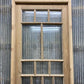 Antique French Single Door (31.5x98) Glass Pane Door with Jamb, Encased Door T55