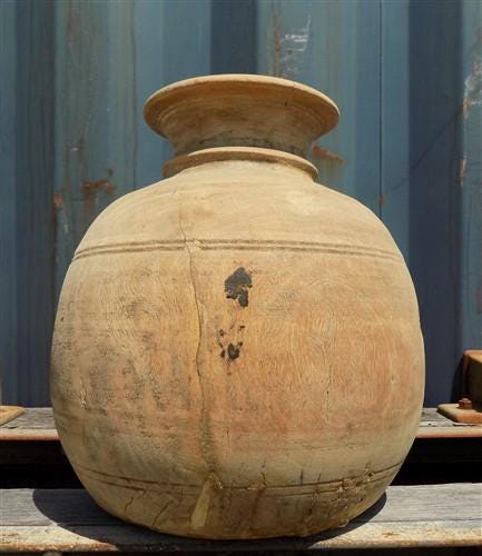Home & Living > Home Decor > Home Accents - Water Jug, Wood Pot, Wood Vase, Rustic Planter, Modern Farmhouse, European B b...