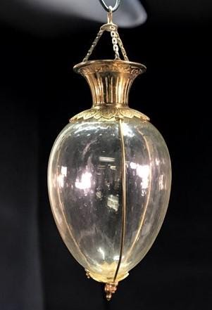 Art & Collectibles > Collectibles > Collectible Glass - Antique Apothecary Show Globe, Hanging Pharmacy Globe, Etched Dot...