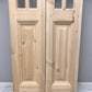French Double Door (21x80.5) 6 Pane Frosted Glass Door European Styled EM52