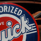 Buick Authorized Service Sign, 2 Sided Metal Porcelain Advertising Buick Sign,