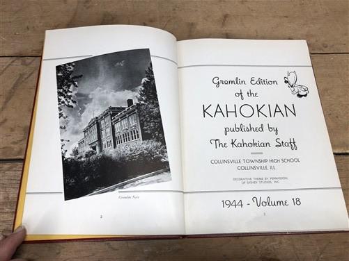 Books, Movies & Music > Books > Reference Books - 1944 Kahokian Collinsville Township Illinois High School Yearbook, WW2 E...