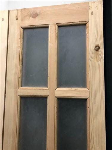 French Double Door (32.5x80.75) 8 Pane Frosted Glass Door European Styled EM43