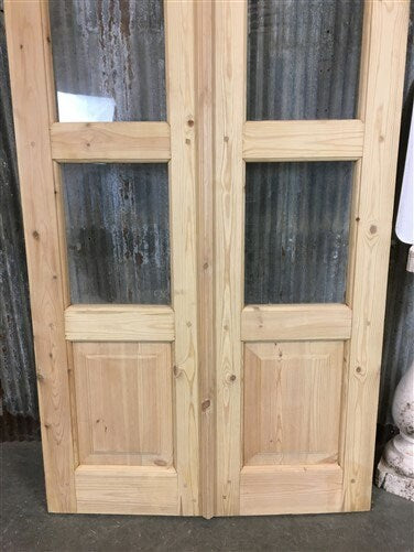 Home & Living > Home Improvement > Doors & Locks > Doors - Arched French Double Doors (36x80.5) 3 Pane Glass European Styl...