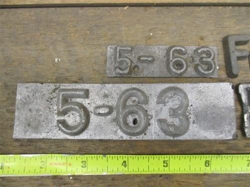 Lead Cast Numbers Letters Typeset Stamp Sign Arts Crafts Advertising Vintage