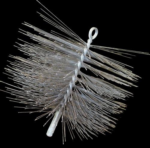 Chimney Sweep - 8x8 Square Chimney Sweep Wire Cleaning Brush Soot Flue Vintage Cleaning Tool a by The Old Grainery (Chimne...
