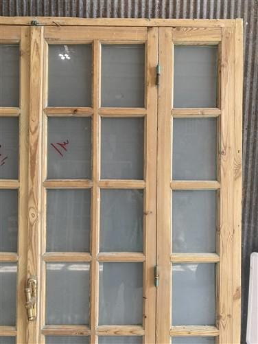 Antique French Double Doors (71x88) Frosted Glass European SideLite Jamb C13