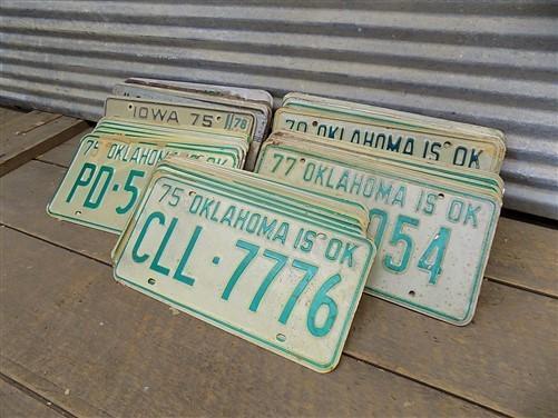 License Plates - Set of 50 License Plates Multi State Lot Vintage Automobile Car Truck Tags jf by The Old Grainery (arts a...