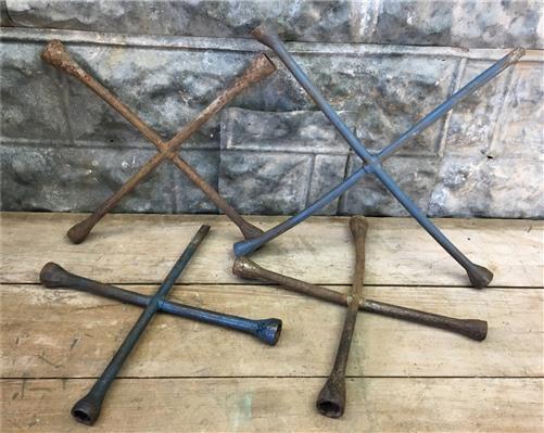 Wheel Parts - Lot 4 Ken Tools 4 Way Steel Chrome Alloy Tire Lug Nut Wheel Wrench Vintage Auto by The Old Grainery (4 way,...