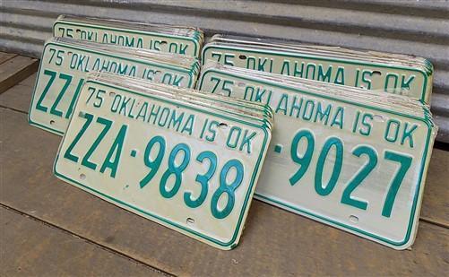 License Plates - Set 50 License Plates Lot Vintage Automobile Car Truck Tags Some Consecutive ja by The Old Grainery (arts...
