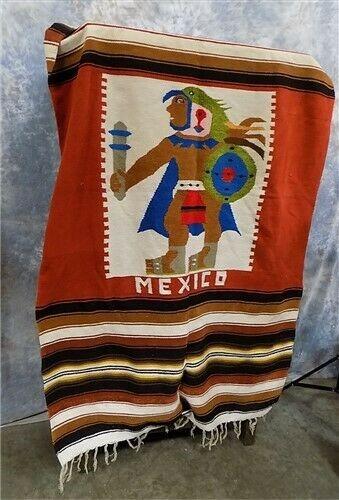 Blanket - 88 x 48 Southwestern Serape Vintage Indian Mexican Blanket Rug Satillo Decor d by The Old Grainery (home decor,...