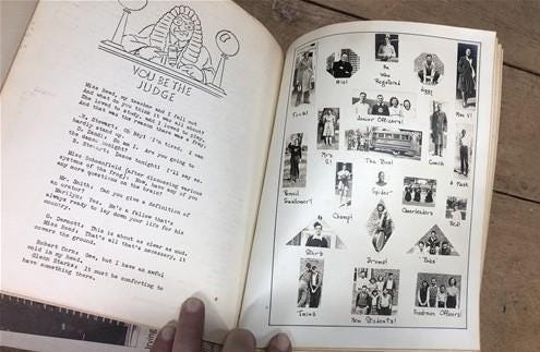 1941 1942 Reed Custer Township Illinois High School Yearbooks, WW2 Era Yearbook