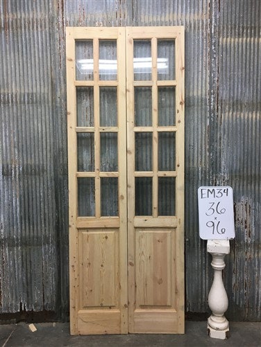 Home & Living > Home Improvement > Doors & Locks > Doors - French Double Door (36x96) 8 Pane Glass European Styled Door EM...