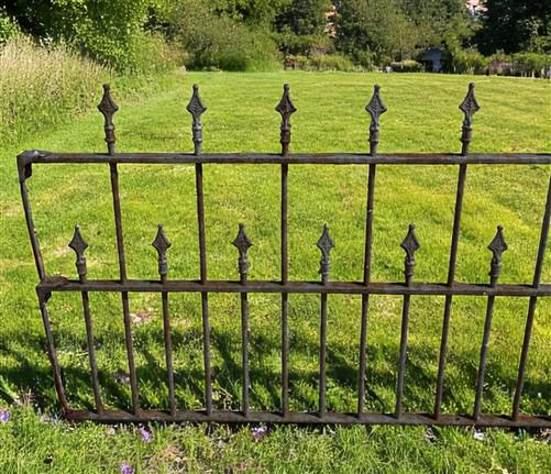 Wrought Iron Vintage Fence Panel (85.5x37) Architectural Salvage, Garden Art A31