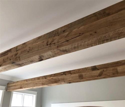Faux Box Beam, Custom Reclaimed Barn Wood, Fireplace Mantel, Free Quote