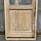 Antique French Single Door (27.25x84) Glass Pane Door with Jamb, Encased Door T2