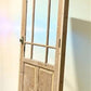 Antique French Single Door (32x83.5) Glass Pane Door with Jamb, Encased Door T45