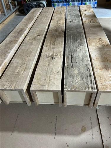 Faux Box Beam, Custom Reclaimed Barn Wood, Fireplace Mantel, Free Quote