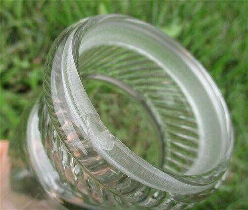 13 1/2 Inch Columbia Swirl Cylinder Apothecary Display Jar Pharmacy Candy a