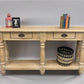 Home & Living > Furniture > Living Room Furniture > Coffee & End Tables - 60" Sofa Table with Drawers, Coffee Table, Entry...