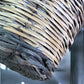 Home & Living > Storage & Organization > Baskets - Round Wicker Basket, Vintage German Woven Rattan Basket, Storage Organi...