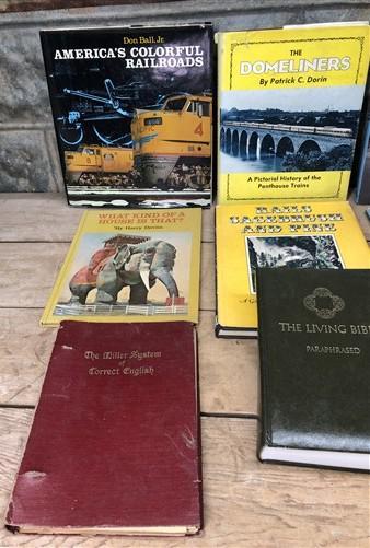 1947-1978 Book Lot, Railroad Trains Buses 40s Seneca Missouri Yearbooks, A