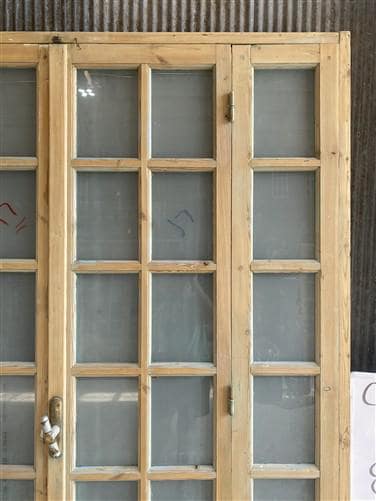 Antique French Double Doors (71x88) Frosted Glass European SideLite Jamb C14