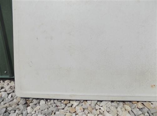 Home & Living > Furniture - Black & White Porcelain Table Top Panel, Kitchen Cupboard Hoosier Enamel A28 by The Old Grainery