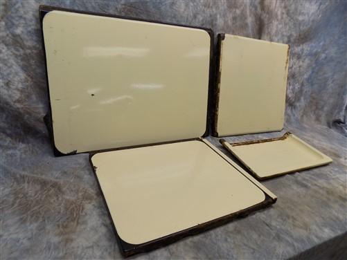 Stove Part - 4 Stove Panels Magic Chef Quick Meal Porcelain Metal Parts Replacement Vintage by The Old Grainery (Home Deco...