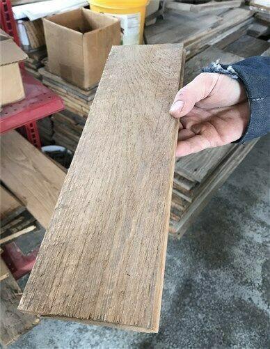Lumber - Reclaimed Dirty Top Oak Wood Flooring, Hardwood Floor Tongue Groove Unfinished by The Old Grainery (barn siding,...