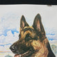 Art & Collectibles > Prints > Lithographs - Ernest Hart, German Shepherd, Signed Dog Print, 16x20, Wade Collection, A by T...