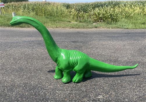 Dinosaur Brachiosaurus, Cast Aluminum Statue, Outdoor Yard Art, Brontosaurus