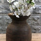 Wood Pot, Round Water Jug, Planter Urn, Flower Frog Display, Farmhouse Box, D