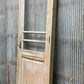 Antique French Single Door (29x93) Glass Pane Door with Jamb, Encased Door T56