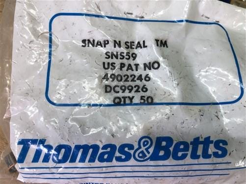 Electronics & Accessories > Parts & Electrical - Lot Thomas & Betts LRC Snap N Seal Coaxial Coax Cable Connectors, SNS59,...